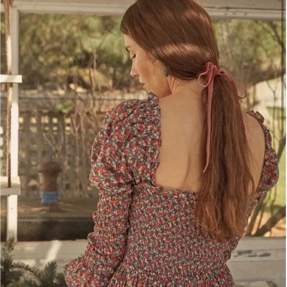 DOEN Bijou Dress in Roseraie Floral Print XS - Picture 3 of 8